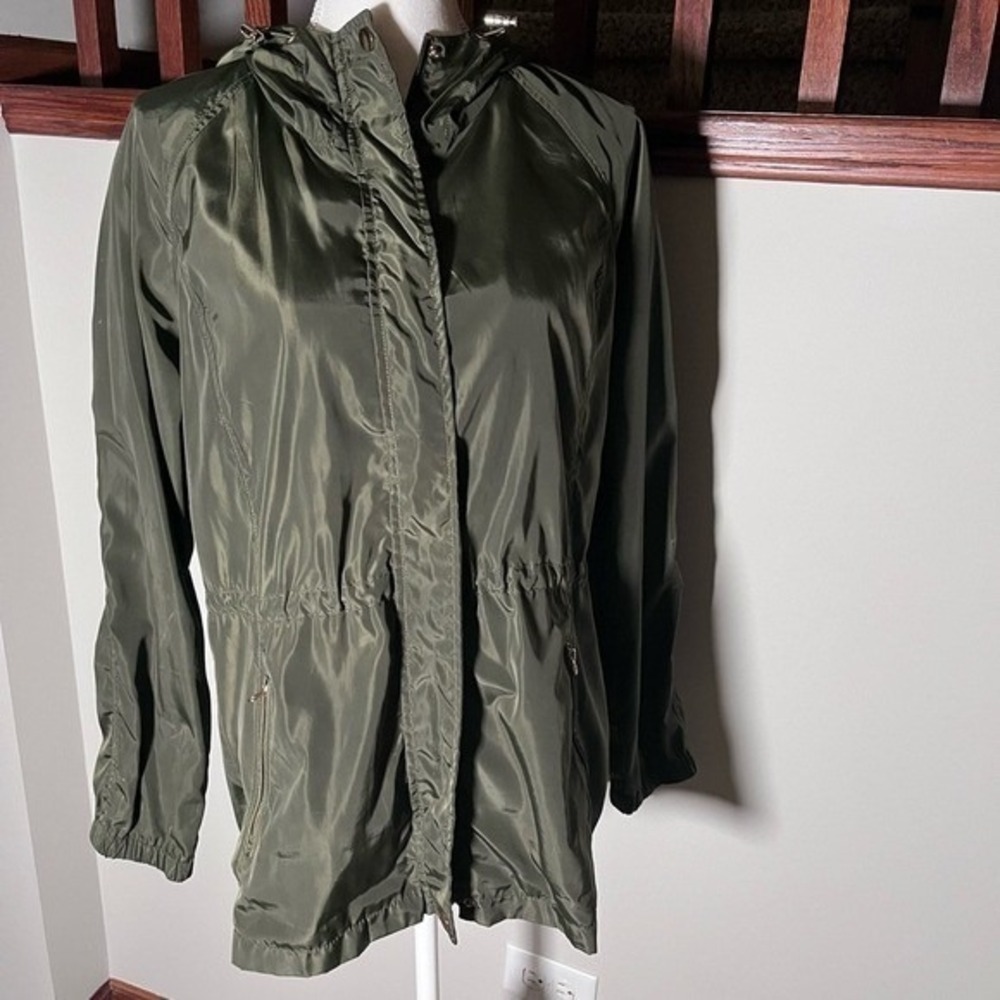 Ci Sono Dark Green Rain / Utility Jacket
